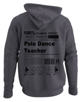 Φούτερ με κουκούλα - Pole Dance Teacher - Color Thumbnail Ανθρακί
