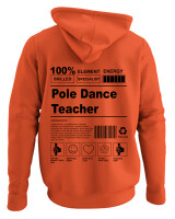 Φούτερ με κουκούλα - Pole Dance Teacher - Color Thumbnail Πορτοκαλί