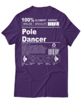 T-Shirt Αντρικό - Pole Dancer - Color Thumbnail Σκούρο Μωβ