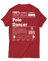 T-Shirt  Γυναικείο - Pole Dancer - Color Thumbnail Κόκκινο