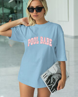 T-Shirt Classic - Pool Babe - Color Thumbnail SKY BLUE