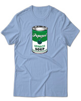 T-Shirt Unisex - Popeyes Spinach - Color Thumbnail Γαλάζιο