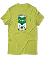 T-Shirt Unisex - Popeyes Spinach - Color Thumbnail Λαχανί