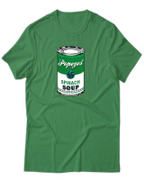 T-Shirt Unisex - Popeyes Spinach - Color Thumbnail Πράσινο