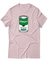 T-Shirt Unisex - Popeyes Spinach - Color Thumbnail Απαλό Ροζ