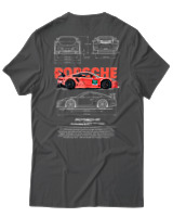 T-Shirt Unisex - Porsche 911 GT3 RS - Color Thumbnail Ανθρακί
