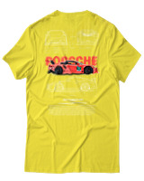 T-Shirt Unisex - Porsche 911 GT3 RS - Color Thumbnail Κίτρινο