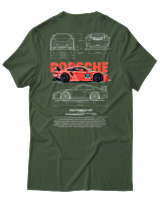 T-Shirt Unisex - Porsche 911 GT3 RS - Color Thumbnail Κυπαρισσί