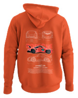 Φούτερ με κουκούλα - Porsche 911 GT3 RS - Color Thumbnail Orange
