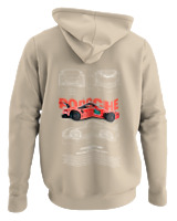 Φούτερ με κουκούλα - Porsche 911 GT3 RS - Color Thumbnail Μπέζ