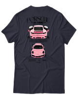 T-Shirt Αντρικό - Porsche 911 Turbo - Color Thumbnail Σκούρο Μπλε
