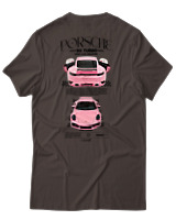 T-Shirt Αντρικό - Porsche 911 Turbo - Color Thumbnail Καφέ