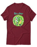 T-Shirt Αντρικό - Portal Vibes - Color Thumbnail Σκούρο Κόκκινο