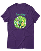 T-Shirt Αντρικό - Portal Vibes - Color Thumbnail Σκούρο Μωβ