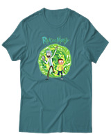 T-Shirt Αντρικό - Portal Vibes - Color Thumbnail Μπλε Πράσινο