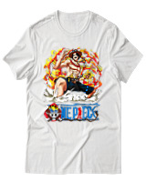 T-Shirt Unisex - Portgas D Ace - Color Thumbnail Άσπρο