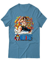 T-Shirt Unisex - Portgas D Ace - Color Thumbnail Τιρκουάζ
