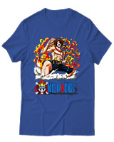 T-Shirt Unisex - Portgas D Ace - Color Thumbnail Μπλε Ρουά