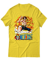 T-Shirt Unisex - Portgas D Ace - Color Thumbnail Χρυσό Κίτρινο