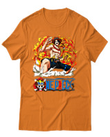 T-Shirt Unisex - Portgas D Ace - Color Thumbnail Πορτοκαλί