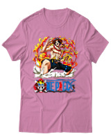 T-Shirt Unisex - Portgas D Ace - Color Thumbnail Ροζ