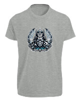 T-Shirt Fit Αντρικό - Poseidon - Color Thumbnail Γκρι Μελανζέ