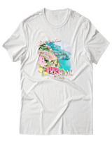 T-Shirt Αντρικό - Positano - Color Thumbnail Άσπρο