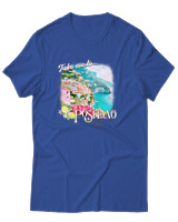 T-Shirt Αντρικό - Positano - Color Thumbnail Μπλε Ρουά