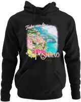 Φούτερ με κουκούλα - Positano - Color Thumbnail Μαύρο