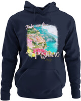 Φούτερ με κουκούλα - Positano - Color Thumbnail Navy Blue