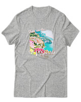 T-Shirt  Γυναικείο - Positano - Color Thumbnail Γκρί Μελανζέ