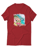 T-Shirt  Γυναικείο - Positano - Color Thumbnail Κόκκινο