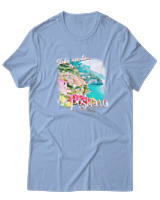 T-Shirt  Γυναικείο - Positano - Color Thumbnail Γαλάζιο