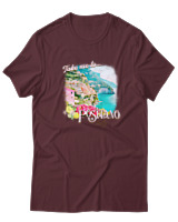 T-Shirt  Γυναικείο - Positano - Color Thumbnail Μπορντό