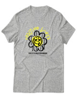 T-Shirt Αντρικό - Positive Vibes - Color Thumbnail Γκρι Μελανζέ