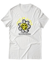 T-Shirt Αντρικό - Positive Vibes - Color Thumbnail Άσπρο