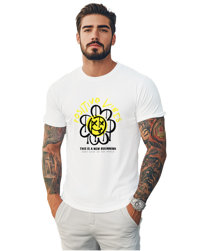 T-Shirt Αντρικό - Positive Vibes - Image 1