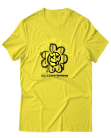 T-Shirt Αντρικό - Positive Vibes - Color Thumbnail Κίτρινο