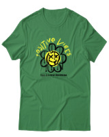 T-Shirt Αντρικό - Positive Vibes - Color Thumbnail Πράσινο
