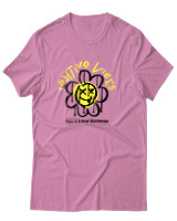 T-Shirt Αντρικό - Positive Vibes - Color Thumbnail Ροζ