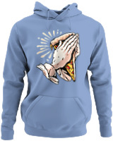 Φούτερ με κουκούλα - Praying For Pizza - Color Thumbnail Blue Carolina
