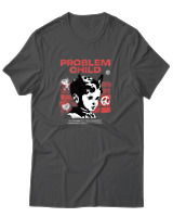 T-Shirt Αντρικό - Problem Child - Color Thumbnail Ανθρακί