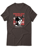 T-Shirt Αντρικό - Problem Child - Color Thumbnail Καφέ