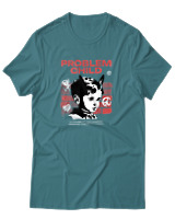 T-Shirt Αντρικό - Problem Child - Color Thumbnail Μπλε Πράσινο