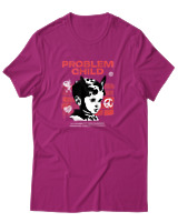 T-Shirt Αντρικό - Problem Child - Color Thumbnail Φουξια