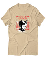 T-Shirt Αντρικό - Problem Child - Color Thumbnail Μπεζ