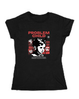 Κοριτσίστικο Κοντομανικο Παιδικό - Problem Child - Color Thumbnail Μαύρο