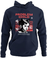 Φούτερ με κουκούλα - Problem Child - Color Thumbnail Navy Blue