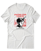 T-Shirt Αντρικό - Problem Child - Color Thumbnail Άσπρο