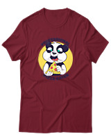 T-Shirt Αντρικό - Professional Pizza Eater - Color Thumbnail Σκούρο Κόκκινο